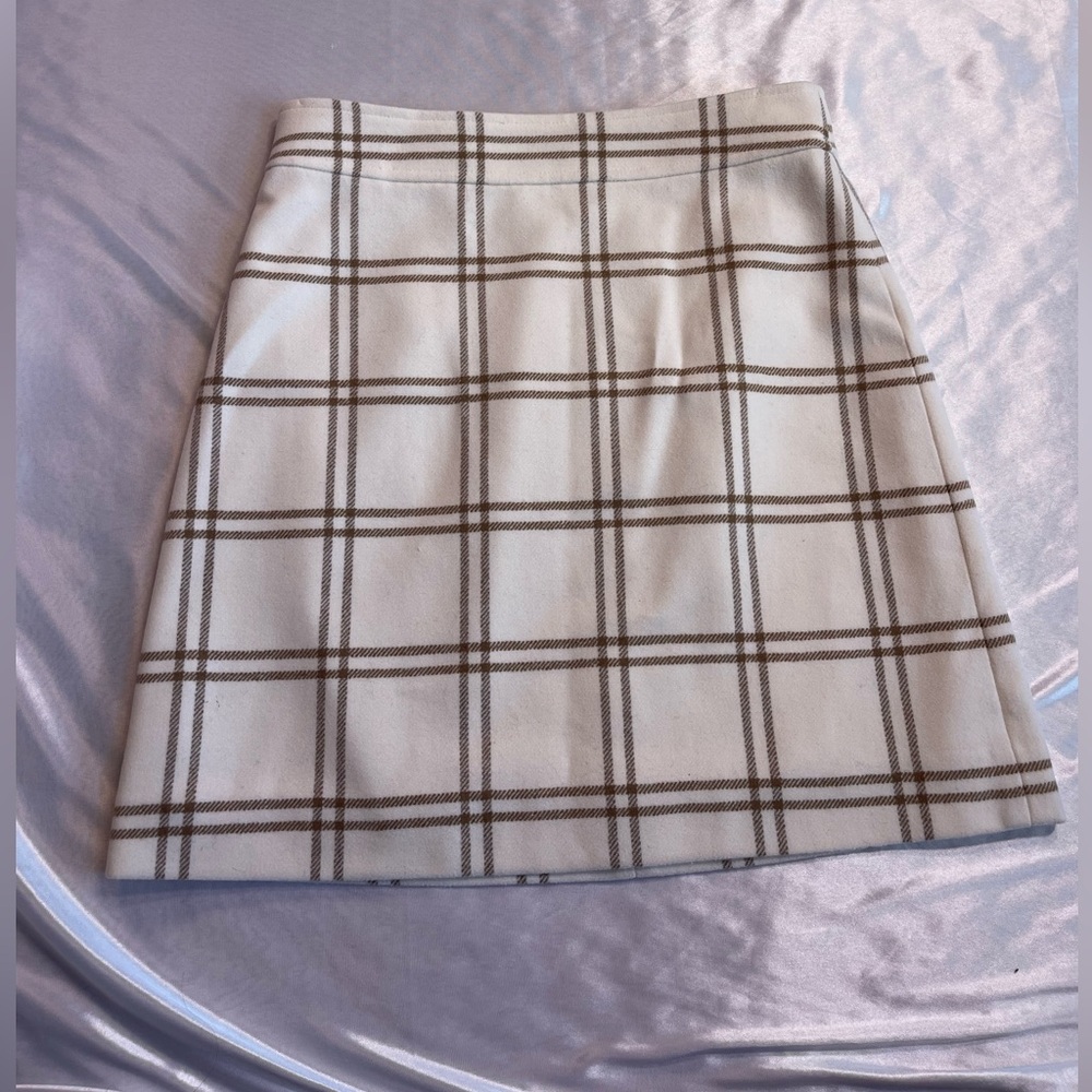 J. Crew Wool blend A Line Mini Skirt